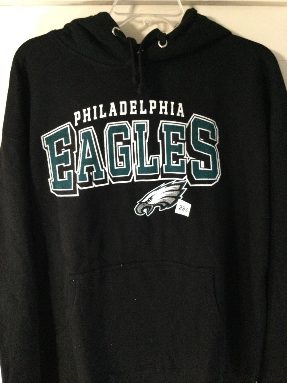 STARTER Black Philadelphia Eagles Pullover Hoodie with Green & White Logo